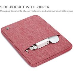 NIDOO 10 Inch Laptop Sleeve Case Water Resistant Protective Portable Bag for 9.7'' 10.5'' 11'' iPad Pro/ 10.5'' iPad Air/ 10'' Microsoft Surface Go/ 10.1'' Lenovo Yoga Book/ 10.5'' Samsung Galaxy Tab S4, Red