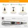 Acupuncture Pen, Electronic Acupuncture Pen for Pain Relief Therapy, Powerful Meridian Energy Pen Relief Pain Tools 1 x AA Battery (Not Included) (3 Heads)