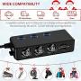 [Updated Version]QUICK CHARGE 3.0 Cigarette Lighter Adapter, 120W 12V/24V 3-Socket Power Splitter DC Outlet with 8.5A 4 USB Ports Multifunction Car Charger, LED Display Voltage, Upgraded On Off Switch