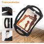 TopEsct Kids Case for iPad Mini 5 4 3 2 1,Silicone Childproof for All Kinds of iPad Mini, Built-in Handle Stand, Comes with a 2-4 Feet Adjustable Strap. (Black)