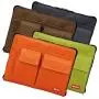 LIHIT LAB Bag Laptop Sleeve with Storage Pockets (Bag-in-Bag), 7.1 x 9.8 Inches, Orange (A7553-4)