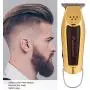 Vbest life Hair Clipper, Professional Electric Hair Cutting Machine Hair Clipper Hair Trimmer US Plug 100-240V, Gold(Gold)