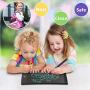 NEWYES 8.5 Inches LCD Writing Tablet Set of Two with Lock Function Office Whiteboard Bulletin Board Kitchen Memo Notice Fridge Board Magnetic Daily Planner Gifts for Kids (Black+Lanyard)