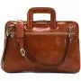 Floto Firenze Slim Leather Briefcase Attache Messenger Bag Small