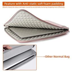 KINGSLONG 15 15.6 Inch Laptop Sleeve Case Bag, Slim Lightweight Laptop Computer Notebook Ultrabooks Carrying Case Handbag Cover for Men Women Fit for Acer Asus Dell Lenovo HP Toshiba ect, Pink