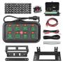 8 Gang Switch Panel, AKD Part Circuit Control Box Universal Switch Box Wiring Harness Touch Panel On Off Button for Truck Marine