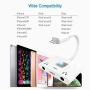 3 in 1 Dual 3.5mm Headphone Jack Adapter - Earphone Jack Audio and Charging Adapter - Headphone Splitter For iPhone 11 / XS / XS Max / XR / X / 8 / 8plus / 7 / 7plus / iPad -Support IOS 13- White