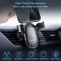 DesertWest Car Vent Phone Mount Auto Clamping Gravity Hands-Free Phone Holder Stably and Securely Compatible with iPhone 11 Pro Max/ XR/XS Max/XS/X/8/8 Plus/7/7 Plus, Galaxy S20 S10 Note 10 Plus