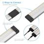 EShine 6 Panels 12 inch LED Dimmable Under Cabinet Lighting Kit, Hand Wave Activated - Touchless Dimming Control, Warm White (3000K)