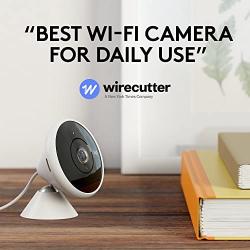 Logitech Circle 2 Indoor/Outdoor Wired Home Security Camera Works with Alexa, HomeKit and Google, with Easy Setup, 1080p HD, 180° Wide-Angle, Night Vision, 2-Way Talk, Alerts, Free 24-Hours Storage