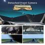 WOLFBOX Mirror Dash Cam Front and Rear Camera with Detached Front Camera,10'' Anti Glare Rear View Camera,1920P Dual Cameras,Dash Cam for Car with Night Vision,Waterproof Backup Camera