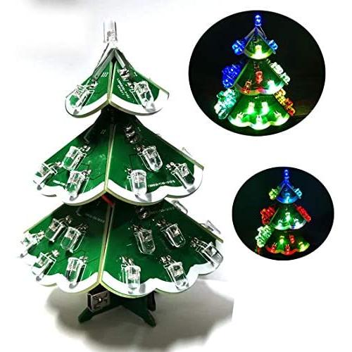 DDIYDIY Christmas Tree Seven Color Electronic Welding Practice Project Assembly Pack