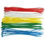 SYD Industrial Multi-Purpose Cable Ties (100 Piece) Self Locking Nylon Zip Ties (8'', Red)