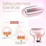 Electric Razor for Women,2 in 1 Cordless Rechargeable Painless Hair Removal,Wet & Dry Trimmer for Bikini