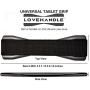 LoveHandle Tablet Grip For Tablets and Large Smartphones - LoveHandle XL Grip - Black Elastic Strap with Black Base (LHT-01-Black) - Finger Grip For Tablet and Large Phone