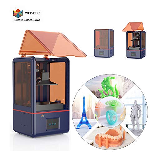 WEISTEK LCD 3D Printer with Parallel Matrix 405nm Light, 5.5inch 2K Screen, Z-axis Dual Linear Rail & Off-line Print 4.72in(L) x 2.36in(W) x 6.10in(H) Printing Size