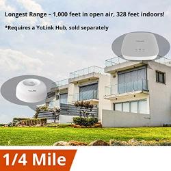YoLink Motion Sensor, 1/4 Mile Worlds Longest Range Smart Home Indoor Wireless Motion Detector Sensor Compatible with Alexa IFTTT, Movement Detector App Alerts Remote Monitor - YoLink Hub Required