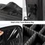 LOMEZI Travel Makeup Train Case Makeup Bag Cosmetic Bag Organizer for Women Organizer Portable Storage Bag with Shoulder Strap Adjustable Dividers for Makeup Brushes Toiletry Travel Accessories