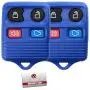 2 KeylessOption Blue Replacement 4 Button Keyless Entry Remote Control Key Fob