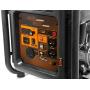 WEN GN400i RV-Ready 4000-Watt Open Frame Inverter Generator, CARB Compliant, Black/orange