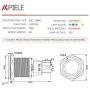 APIELE 16mm Latching Push Button Switch 12V DC On Off Black Shell with LED Angel Eye Head for 0.63'' Mounting Hole with Wire Socket Plug Self-Locking (White/Black Shell)