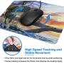 Fishing Bass Mouth Mouse Pad with Stitched Edge, Premium-Textured Gaming Mouse Mat, Non-Slip Rubber Base Mousepad for Laptop, Computer & PC, 10.2x8.3x0.12 inch