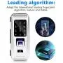 Electronic Smart Glass Door Lock Fingerprint Smart Lock Password Door Access Control System Fingerprint/Password/Swipe/Remote Unlock for Home Office (#3)