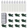 NYS 10 Pieces LED Christmas Candle,Christmas Tree LED Candles,Holiday Lighting, Christmas Tree Decorations, Christmas Lights, Multifunction Electronic Candle, Warm White Light, Including Controller