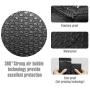 Fuxury Fu Global 6x10 Inch Black Poly Bubble Mailer, 25pcs #0 Self Seal Padded Envelopes, Bubble Lined Wrap Bags for CDs & Jewelries & Cosmetics Packing Shipping Mailing (Inside Size: 6x9'')