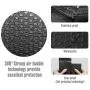 Fuxury Fu Global 6x10 Inch Black Poly Bubble Mailer, 25pcs #0 Self Seal Padded Envelopes, Bubble Lined Wrap Bags for CDs & Jewelries & Cosmetics Packing Shipping Mailing (Inside Size: 6x9'')