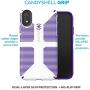 Speck Products CandyShell Grip iPhone XR Case, White/Ultraviolet Purple