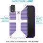 Speck Products CandyShell Grip iPhone XR Case, White/Ultraviolet Purple