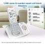 VTECH VS112-27 DECT 6.0 Bluetooth 2 Handset Cordless Phone for Home with Answering Machine, Call Blocking, Caller ID, Intercom and Connect to Cell (Silver & White)