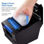 MUNBYN Receipt Printer P068, 31/8 80mm Direct Thermal Printer, POS Printer with Auto Cutter - Receipt Printer with USB Serial Ethernet Windows Driver ESC/POS RJ11 RJ12 Cash Drawer