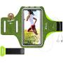 JETech Cell Phone Armband Case for iPhone SE(2020)/11/11 Pro/XR/XS/X/8 Plus/7 Plus/8/7/6s/6, Galaxy S10/S9/S9+, Adjustable Band, w/Key Holder and Card Slot, for Running, Walking, Hiking, Green