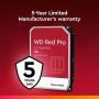 Western Digital 10TB WD Red Pro NAS Internal Hard Drive - 7200 RPM Class, SATA 6 Gb/s, CMR, 256 MB Cache, 3.5'' - WD102KFBX