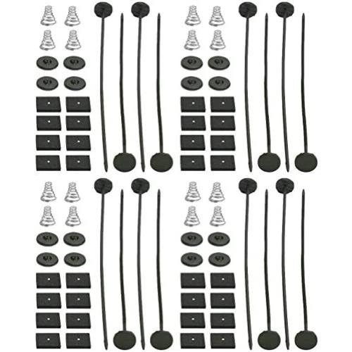Universal Electric Radiator Fan Tie Strap Mounting Kit 4 Pack Zip Ties Straps Tabs Springs