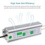 SHNITPWR 150W LED Power Supply 12V Waterproof IP67 LED Driver AC/DC Adapter Converter, AC 110~260V to DC 12 Volt 12.5A Low Voltage Transformer for Outdoor Lighting LED Advertising Display CCTV Camera