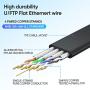 Zoegate Cat 8 Ethernet Cable 16 FT, 26AWG Heavy Duty High Speed RJ45 Connector, Cat8 LAN Gold Plated 40Gbps 2000Mhz Network, Indoor&Outdoor UV Resistant for Router/Modem/Gaming/Switch