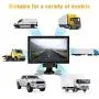 Car Backup Camera System Rearview Mirror with DVR Function 1080P HD 7 Inch Monitor Waterproof Night Vision Rear Veiw Camera for Truck Trailer Heavy Box RV Camper Bus 12V-36V