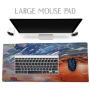 Imegny Extended Gaming Mouse Pad, Portable Keyboard & Mouse Mat with Stitched Edges + Non-Slip Rubber Base (type4 35.415.7Inch, 90x40 runningstorm037)