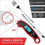 Kizen Meat Instant Read Thermometer - Best Waterproof Alarm Thermometer with Backlight & Calibration. Kizen Digital Food Thermometer for Kitchen, Outdoor Cooking, BBQ, and Grill!¡¦