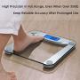 Vitafit Digital Body Weight Bathroom Scale Weighing Scale with Step-On Technology,Extra Large Blue Backlit Display and Batteries Included, 400 Pounds,Clear Glass