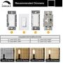 OMAYKEY 8W Large LED Dimmable Candelabra Bulb 80W Equivalent 3000K Soft White 800LM, E12 Base Vintage Edison LED Chandelier Light Bulbs, B17 Enlarged & Lengthened Candle Clear Glass Bulbs, 4 Pack