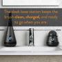 TAO Clean Orbital Facial Brush and Cleansing Station – Deep Space Black – Electric Face Cleansing Brush with Patented Docking Technology, Ergonomic Handle, Dual Speed Settings