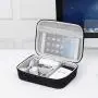 KALIM Cable Organizer Bag, Waterproof Electronic Accessories Soft Case, Traveling Wire Bag for iPad Mini Cables Phone Chargers Adapter Flash Hard Drive and More(Large/Black)