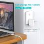 SZPOWER 65/61W USB C Charger Power Adapter Compatible with MacBook Pro 13, 15 inch, USBC New Air 13 inch 2020, 2019, 2018, 12 inch, Thunderbolt 3 Laptop Power Supply Type C, LED, 6.6ft USB C to C Cord