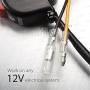 KiWAV Motorcycle Black Fog Light Switch 1 inch 25mm Handlebar 12v DC Electrical System