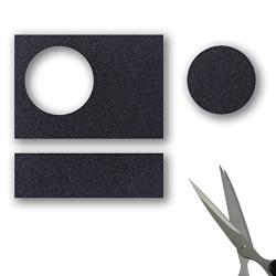 Adhesive Foam Strip, 4 Inch Length X 4 Inch Width X 1/16 Inch Thickness Self Stick Foam Rubber Sheet Non-Slip Air Conditioner Insulation Pads Black Foam Padding Foam Strip (20Pcs)