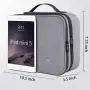 Cord Organizer Bag, Travel Universal Cable Organizer Case Durable Accessories Pouch with Handle, Small Electronic Carrying Bag for Cable, Flash Diver, Phone, USB, Power Bank, Grey